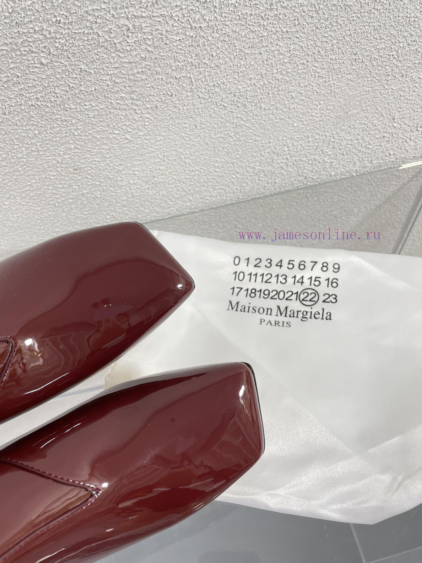 Margiela | Retro style 5cm short heel square toe shoes with ripped holesShort and retro elegi1jkw75v - Image 9