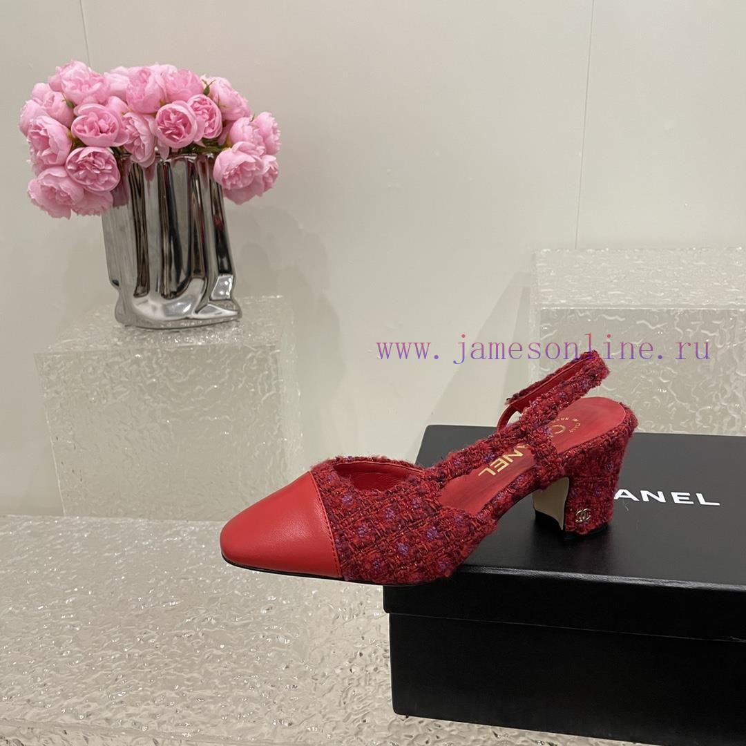 Chanel classic color blocked sandals, a new summer color, this item continues the classic Ch5qaftf40 - Image 2