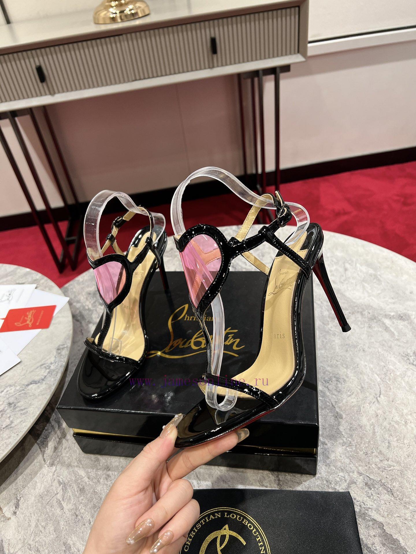 Heart shaped film sandals ︎ ️Showcasing feminine charm in Loubigirl, reinterpreting one of t2f2i5q4x - Image 4