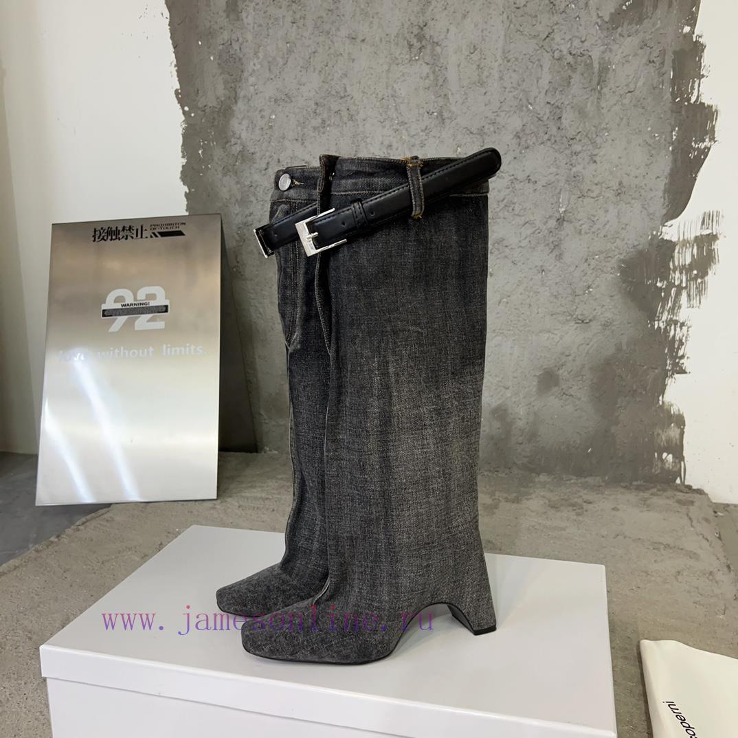 Coperni 23ss autumn and winter new horn boots with a unique heel design combined with a smalzpmfm2kq - Image 4