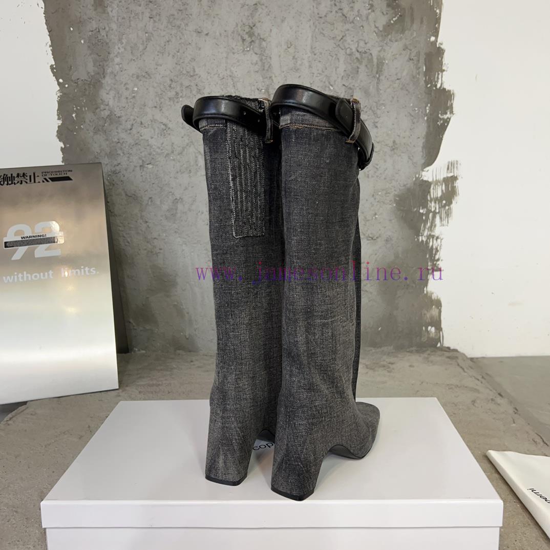 Coperni 23ss autumn and winter new horn boots with a unique heel design combined with a smalzpmfm2kq - Image 7