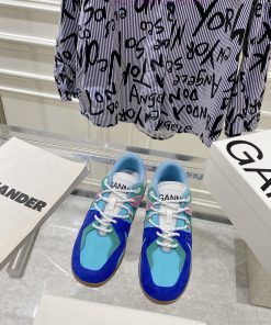 -- New Product Arrives -- GANNI Yang Mi's Same Style Color blocked Retro German Training Shoa79ndmjq