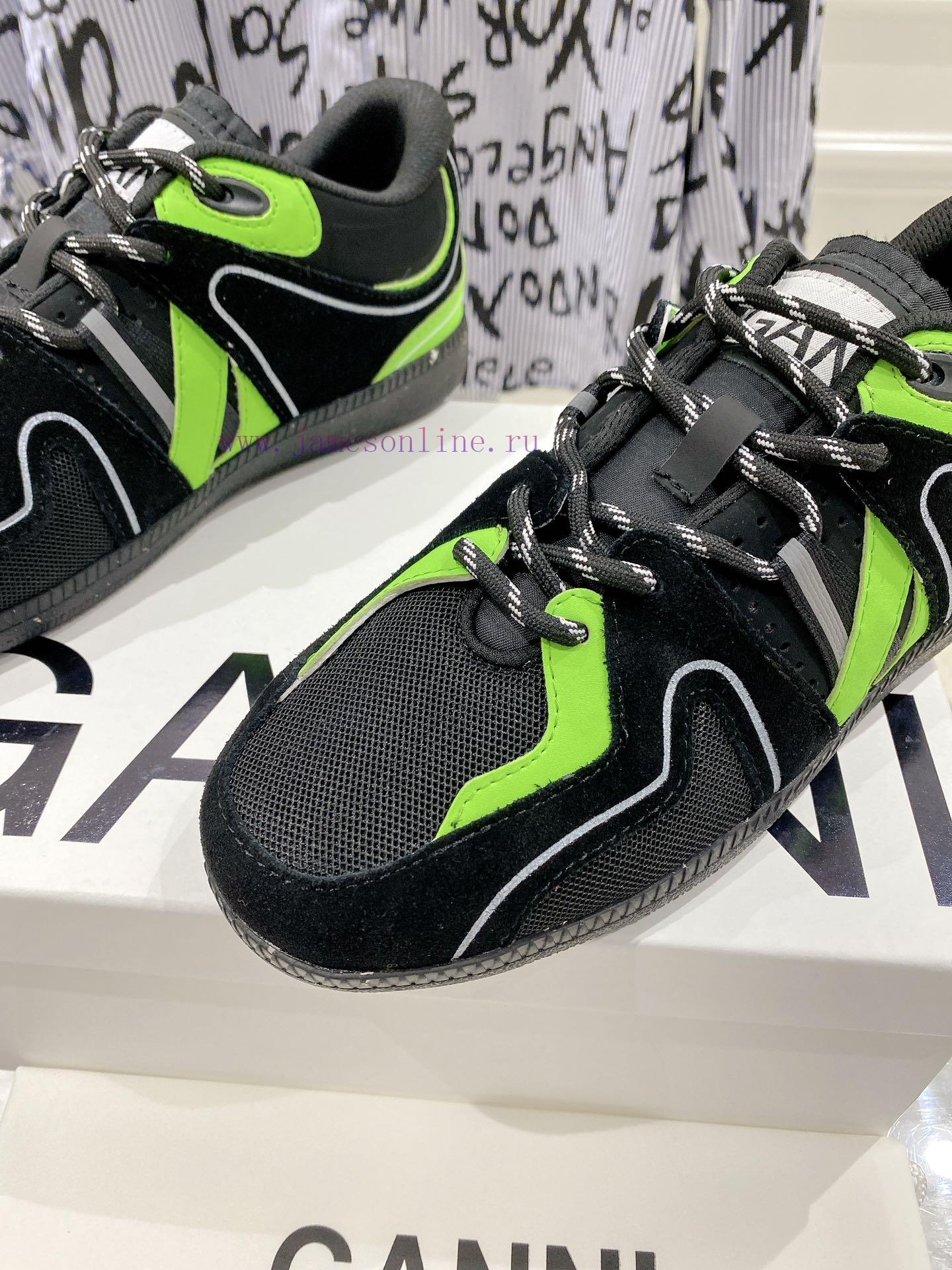 -- New Product Arrives -- GANNI Yang Mi's Same Style Color blocked Retro German Training Shoy8y6cbnr - Image 8