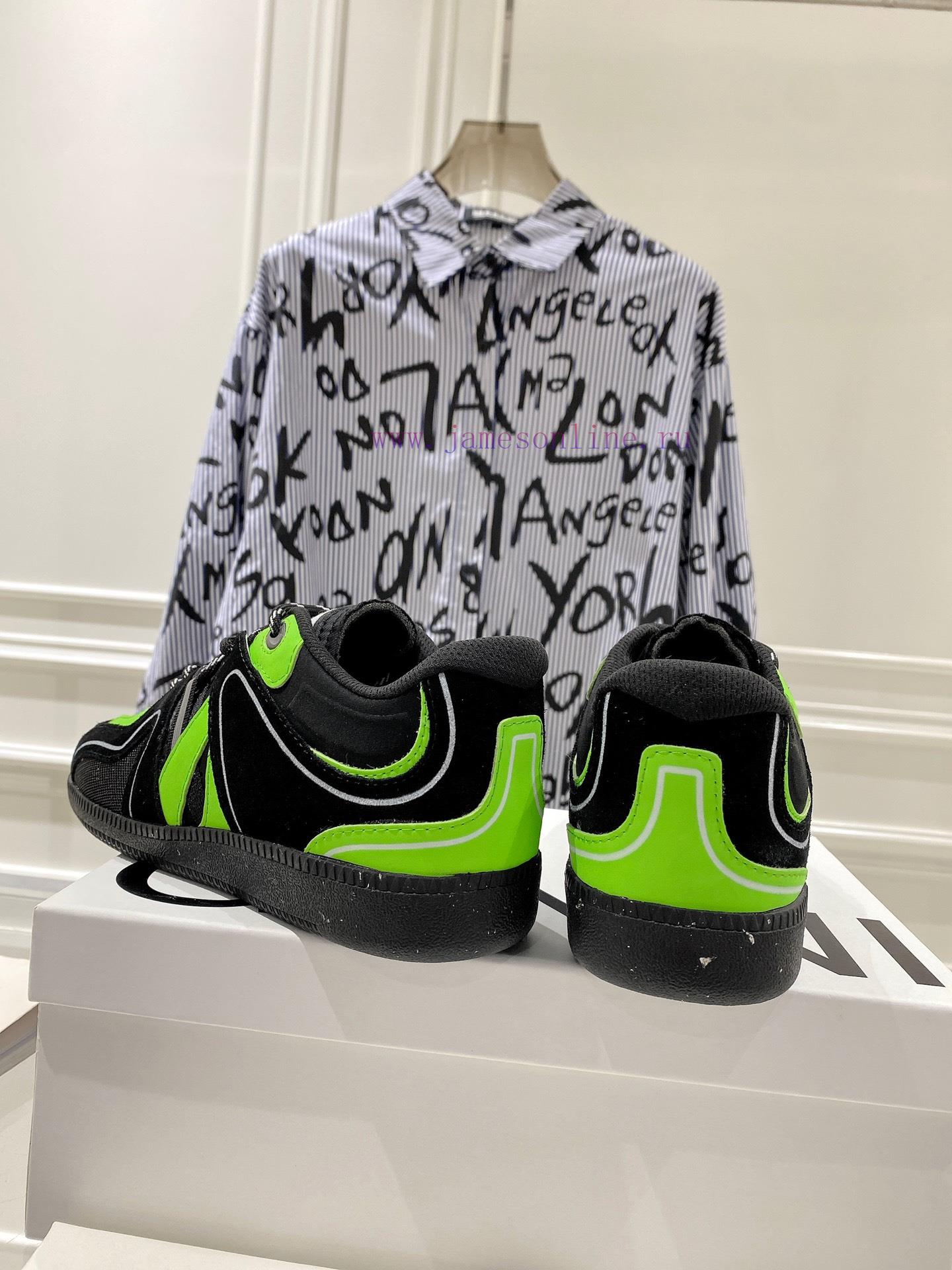 -- New Product Arrives -- GANNI Yang Mi's Same Style Color blocked Retro German Training Shoy8y6cbnr - Image 9