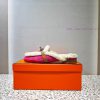 Top Hermes Kelly Buckle Series Woolen Half Slippers H Woolen TrailersOriginal purchase and dbd48l1da