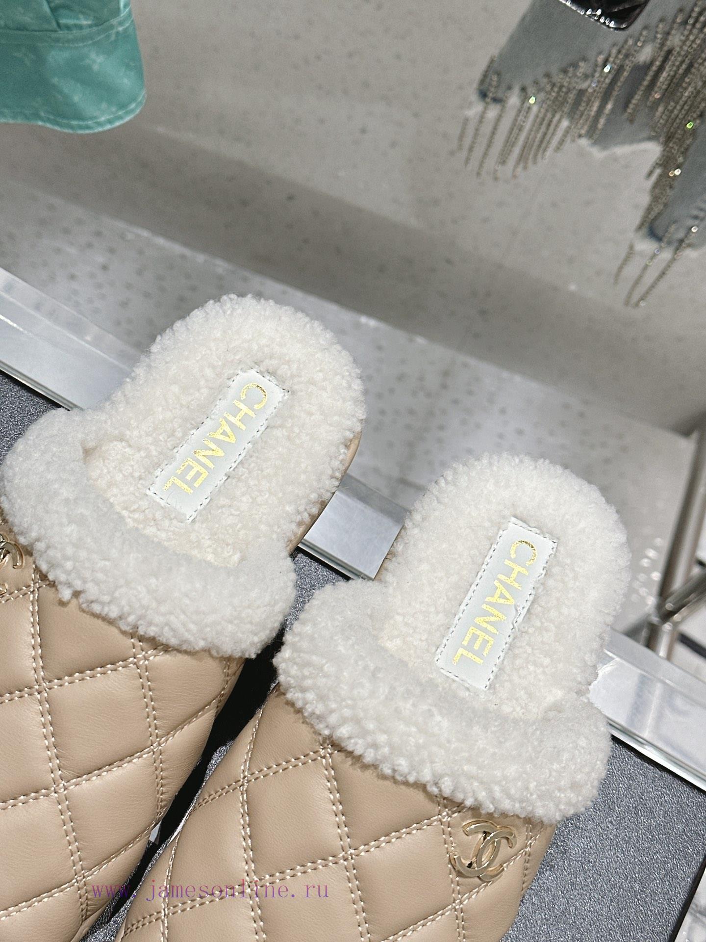 Chanel Baotou Teddy Hairy SlippersEvery autumn and winter, fur slippers are an essential ite4j1frvpx - Image 8