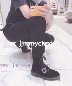 Jimmy Coo military boots with cowhide surface, sheep tendon surface, rubber wear-resistant a6soq2x09