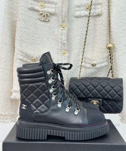 Chanel Classic Autumn/Winter StrapHot selling diamond grid short bootsThe three-dimensional 4u2kcbqt