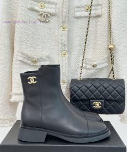 Chanel | Chanel 23c New ProductDouble C-side zipper short boot seriesThe shoe upper is made x4v4bxsd