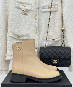 Chanel | Chanel 23c New ProductDouble C-side zipper short boot seriesThe shoe upper is made s59ia0cw