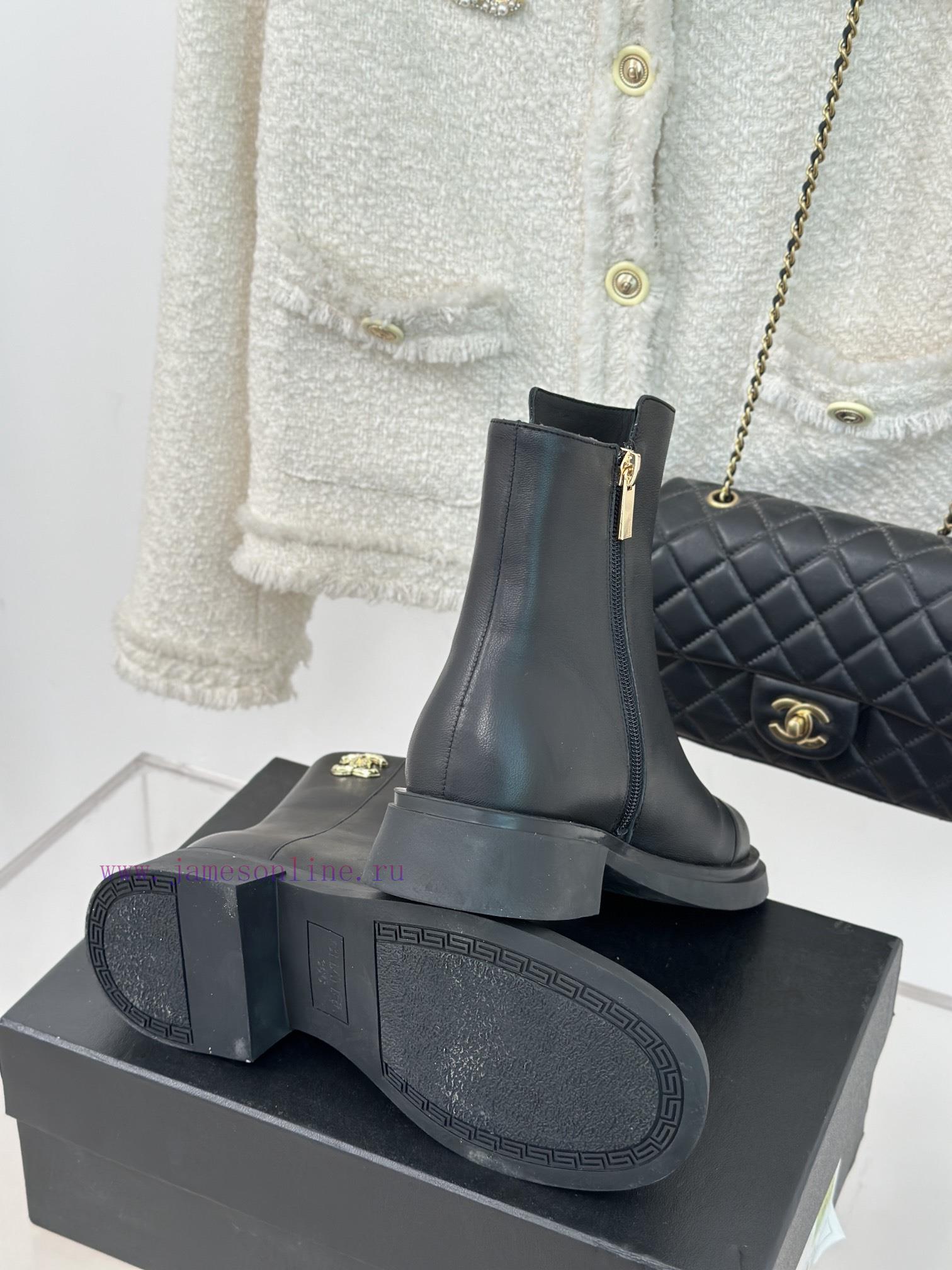 Chanel | Chanel 23c New ProductDouble C-side zipper short boot seriesThe shoe upper is made x4v4bxsd - Image 10