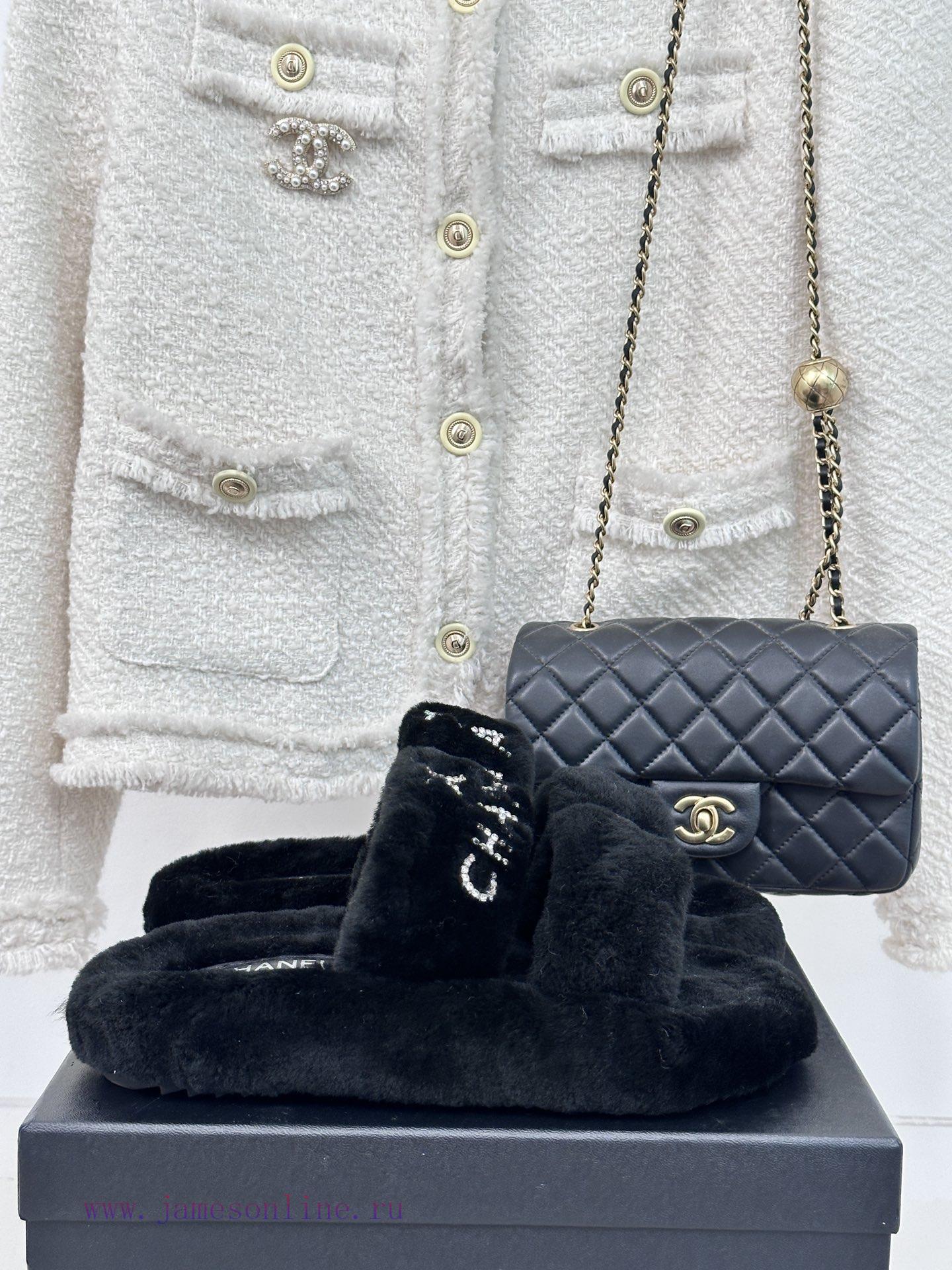 Chanel | Chanel Classic Letter Hairy SlippersThe "First to Wear" series of walking sheep witnsmajta8 - Image 2