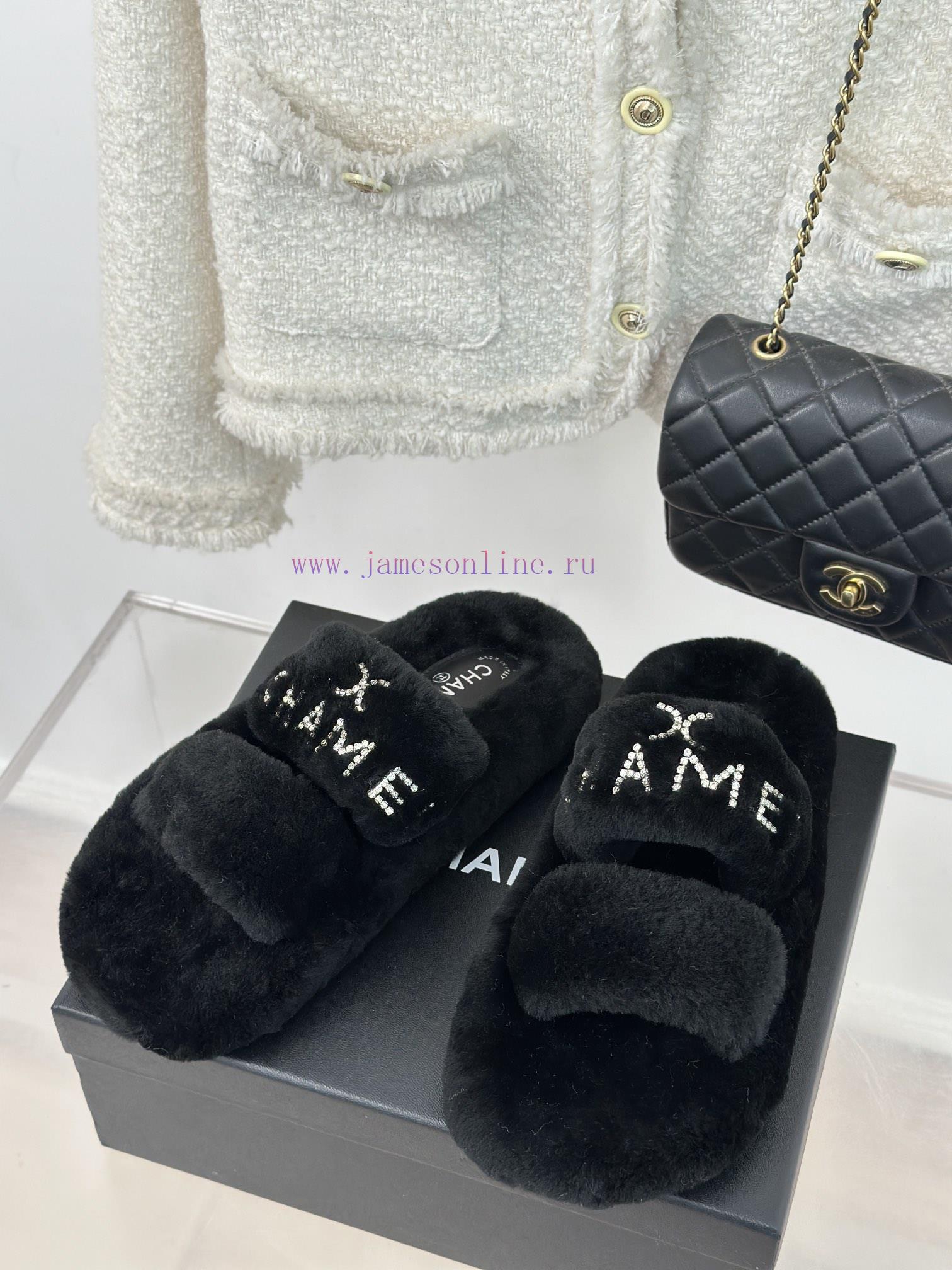 Chanel | Chanel Classic Letter Hairy SlippersThe "First to Wear" series of walking sheep witnsmajta8 - Image 3