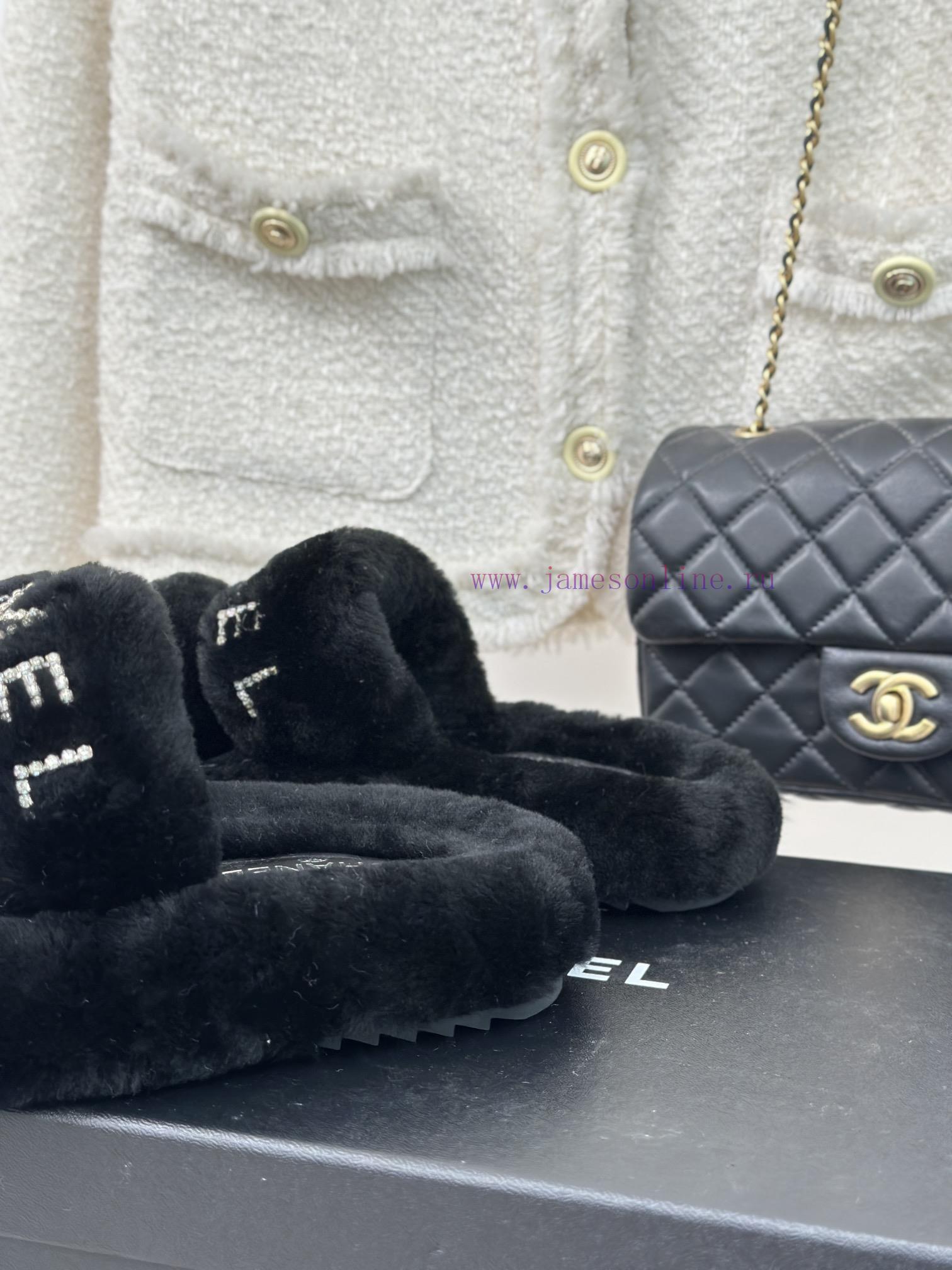 Chanel | Chanel Classic Letter Hairy SlippersThe "First to Wear" series of walking sheep witnsmajta8 - Image 7