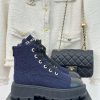 Chanel | Chanel Classic Autumn/WinterDouble C thick soled sponge cake motorcycle bootsThe sh0xgklvkd