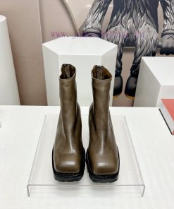 Top tierMarsell 2023 vs Autumn/Winter Fold Boots CollectionSquare toe thick soled short boot5eumjglf