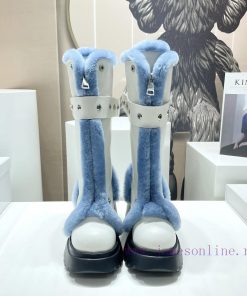 Top tierE-SL niche fashion brand designer 23vs autumn/winter new fur boot seriesSponge cake stismb5h