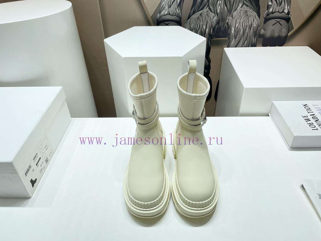 Top tierTHE ROW2023 vs Autumn/Winter Latest Explosive Sponge Cake Thick Bottom Martin Boot Smjxwfen3