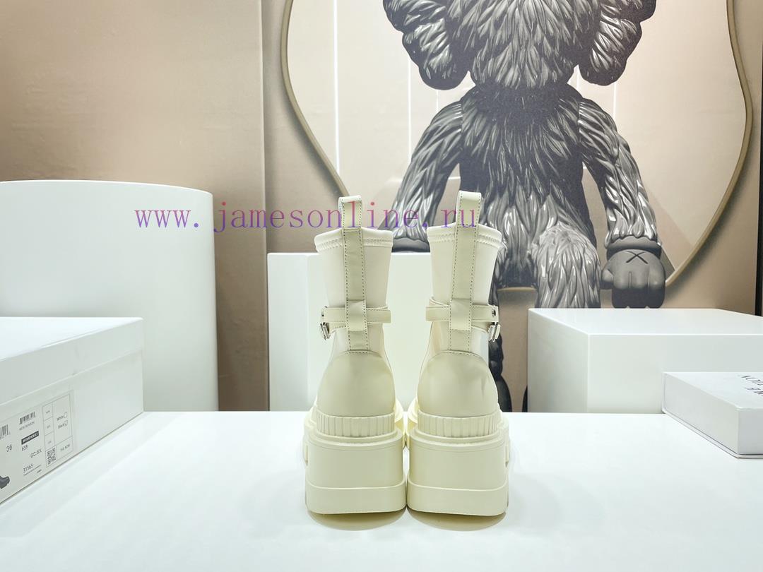 Top tierTHE ROW2023 vs Autumn/Winter Latest Explosive Sponge Cake Thick Bottom Martin Boot Smjxwfen3 - Image 9