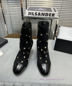 Chanel's new short boots, full of hardware buckles, Chanel's classic design styleImported sh7hbe1am1