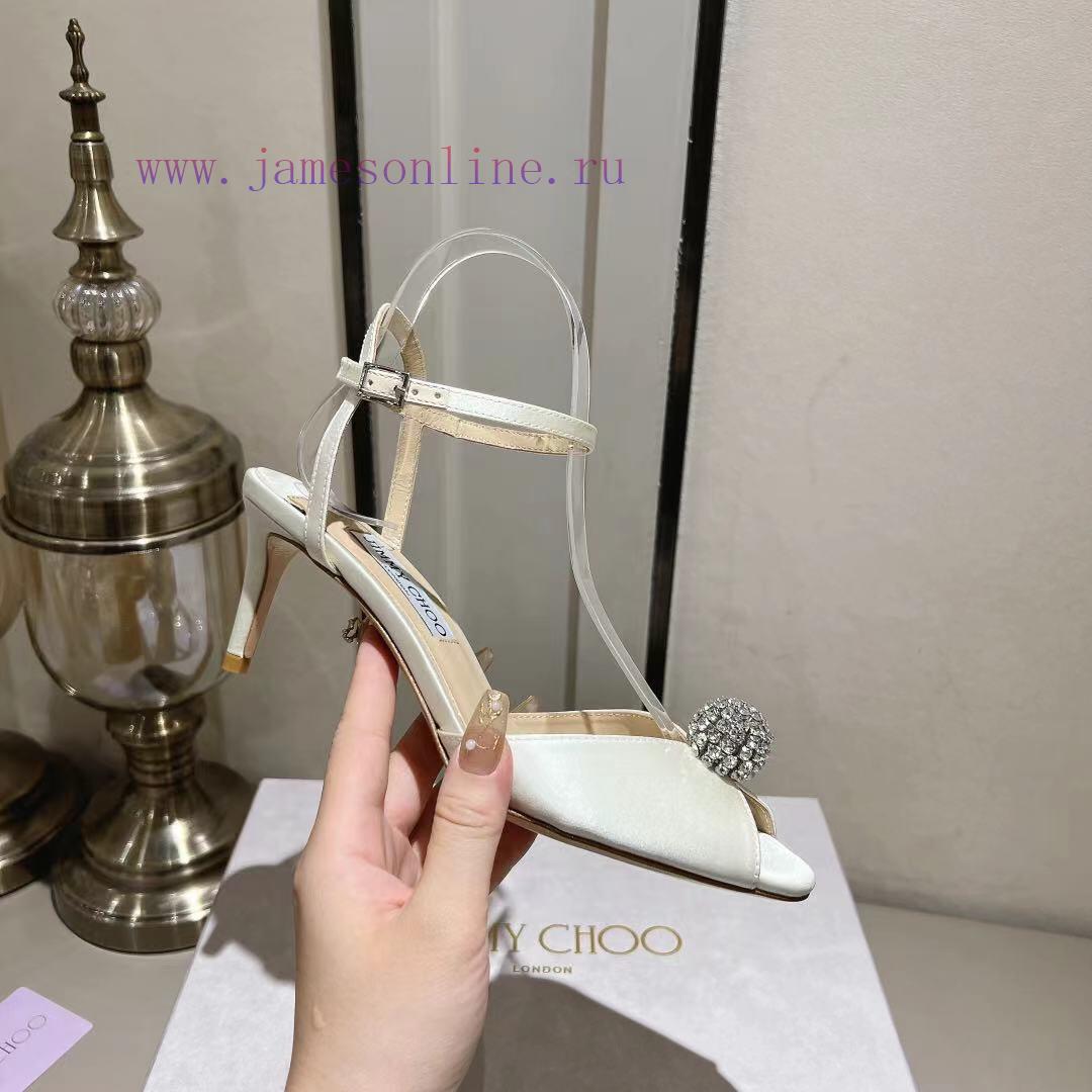 Jimmy Coo is a simple, elegant, and fashionable pair of sandalsOne button high-heeled sandal11va8yep - Image 2