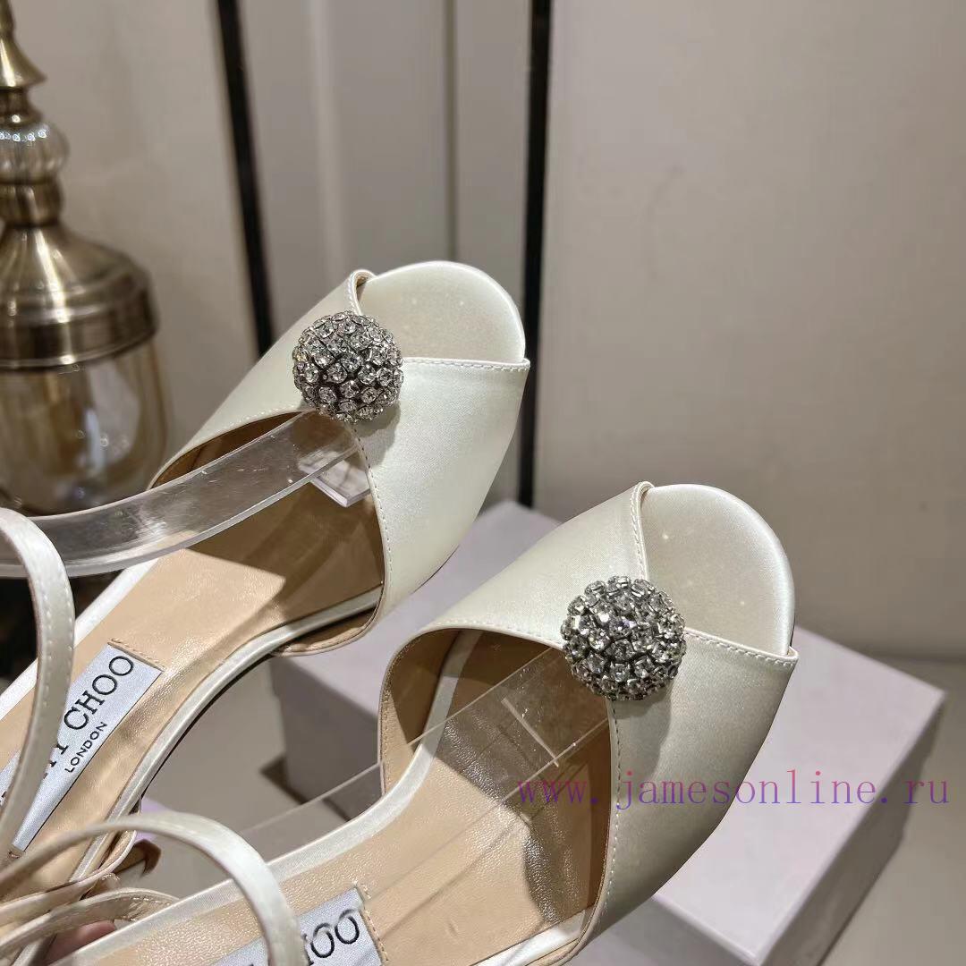 Jimmy Coo is a simple, elegant, and fashionable pair of sandalsOne button high-heeled sandalm9eh5d5l - Image 8