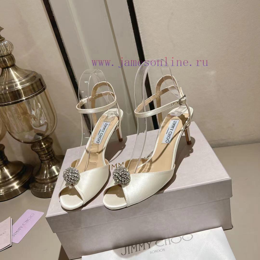 Jimmy Coo is a simple, elegant, and fashionable pair of sandalsOne button high-heeled sandal11va8yep - Image 6