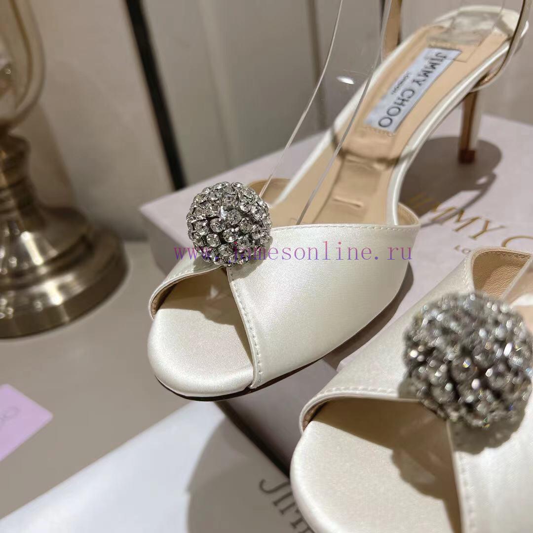 Jimmy Coo is a simple, elegant, and fashionable pair of sandalsOne button high-heeled sandal11va8yep - Image 7
