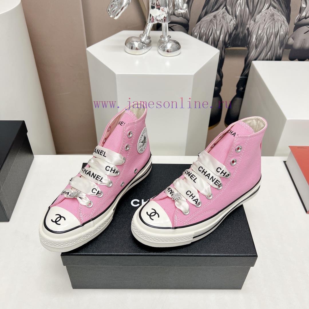 Top tierChanel C Home 2023 vs Spring/Summer Hot Canvas Leisure SeriesThick soled letter canvcup2ksbe - Image 4