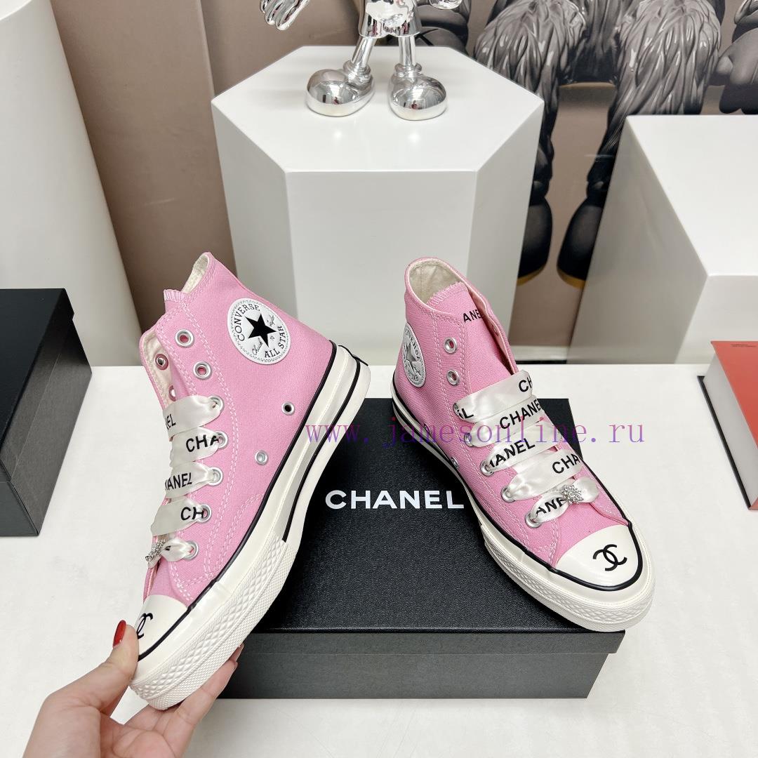 Top tierChanel C Home 2023 vs Spring/Summer Hot Canvas Leisure SeriesThick soled letter canvcup2ksbe - Image 5
