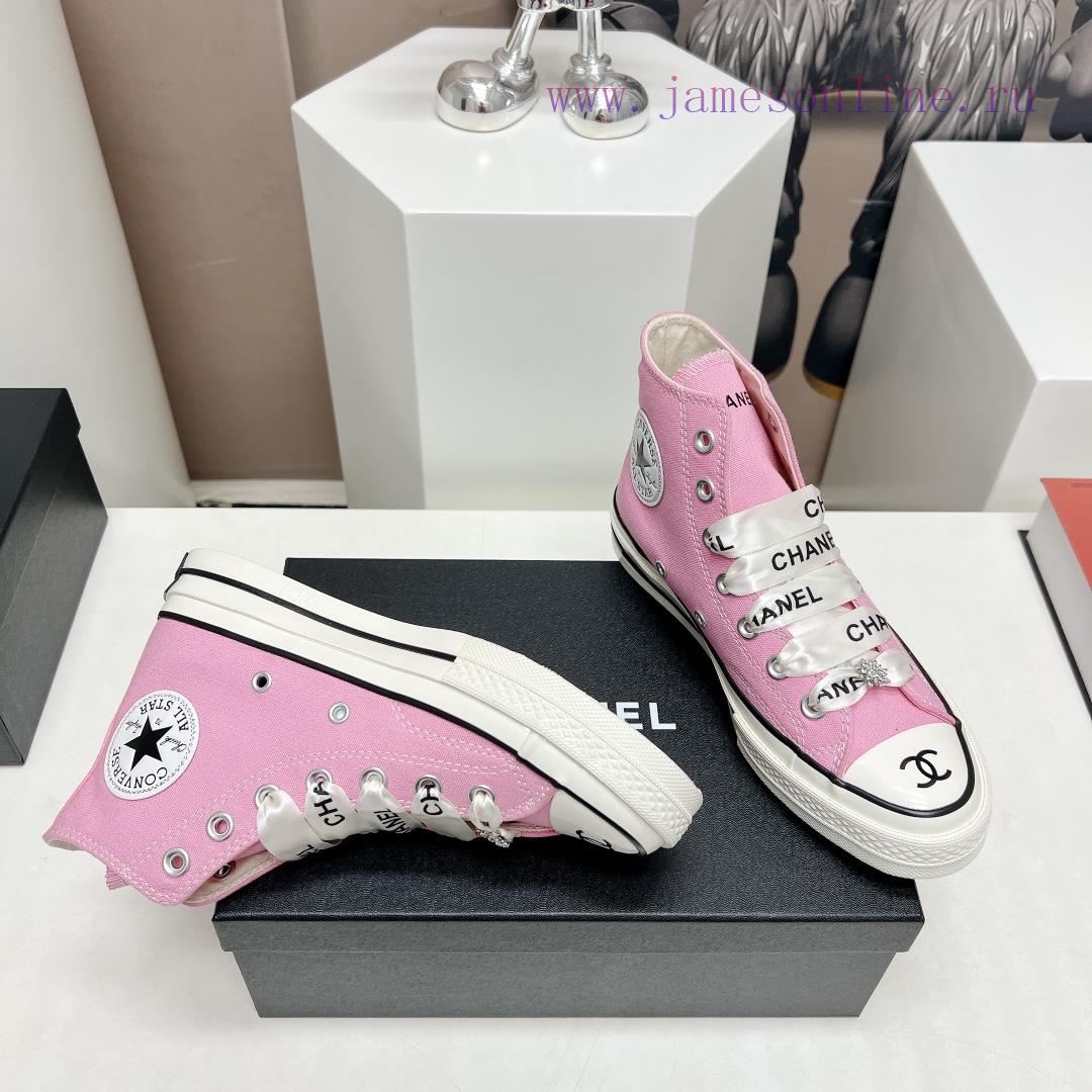 Top tierChanel C Home 2023 vs Spring/Summer Hot Canvas Leisure SeriesThick soled letter canvcup2ksbe - Image 8