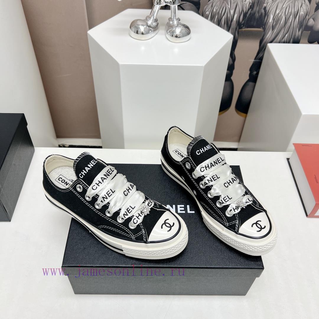Top tierChanel C Home 2023 vs Spring/Summer Hot Canvas Leisure SeriesThick soled letter canvpzzj4oye - Image 3