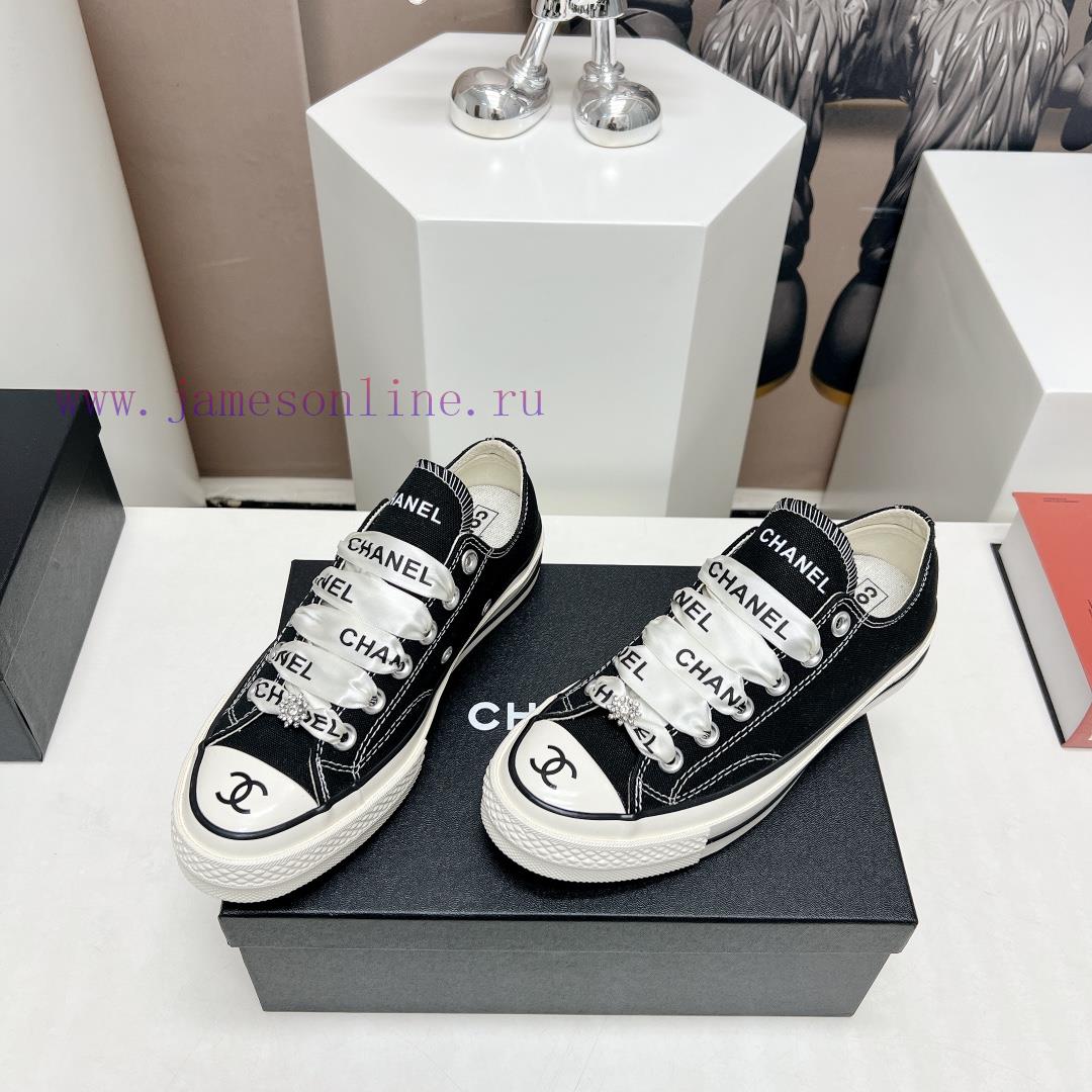 Top tierChanel C Home 2023 vs Spring/Summer Hot Canvas Leisure SeriesThick soled letter canvpzzj4oye - Image 4