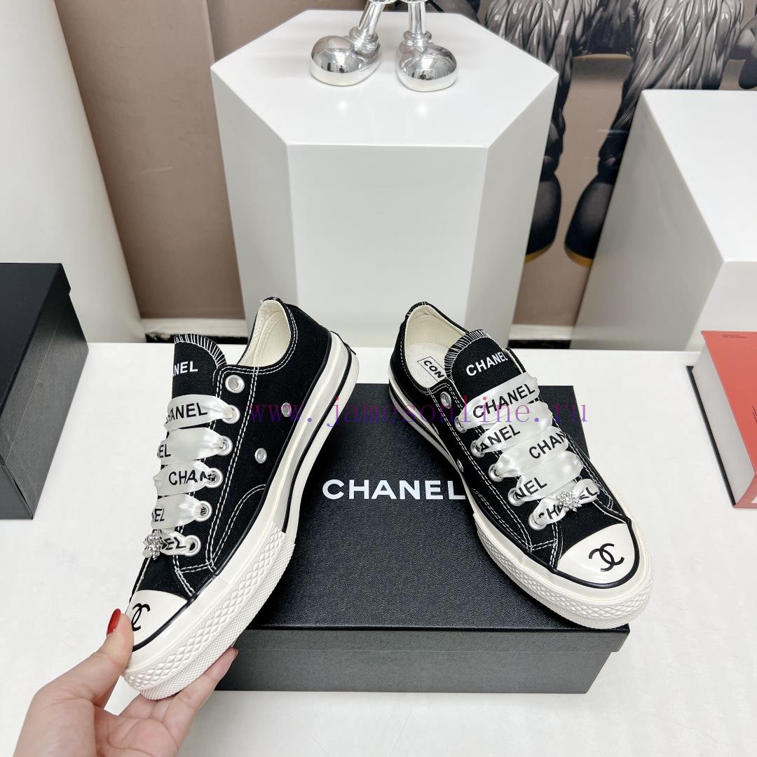 Top tierChanel C Home 2023 vs Spring/Summer Hot Canvas Leisure SeriesThick soled letter canvpzzj4oye - Image 5