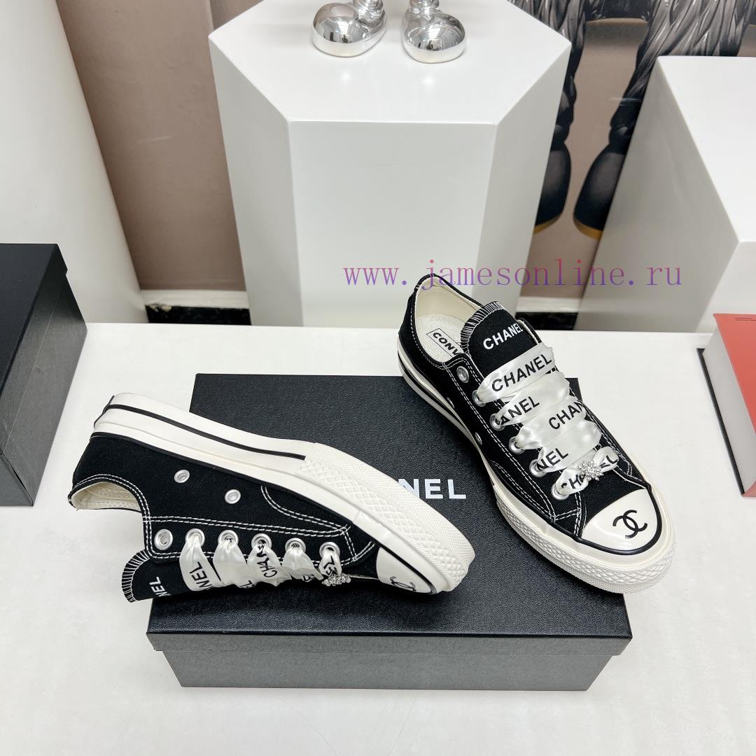 Top tierChanel C Home 2023 vs Spring/Summer Hot Canvas Leisure SeriesThick soled letter canvpzzj4oye - Image 8