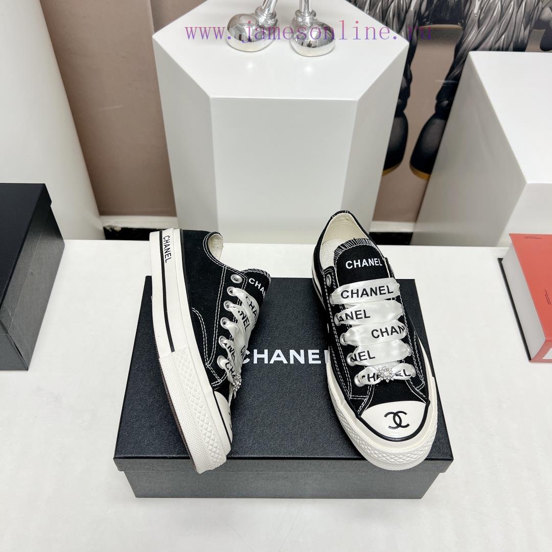 Top tierChanel C Home 2023 vs Spring/Summer Hot Canvas Leisure SeriesThick soled letter canvpzzj4oye - Image 9