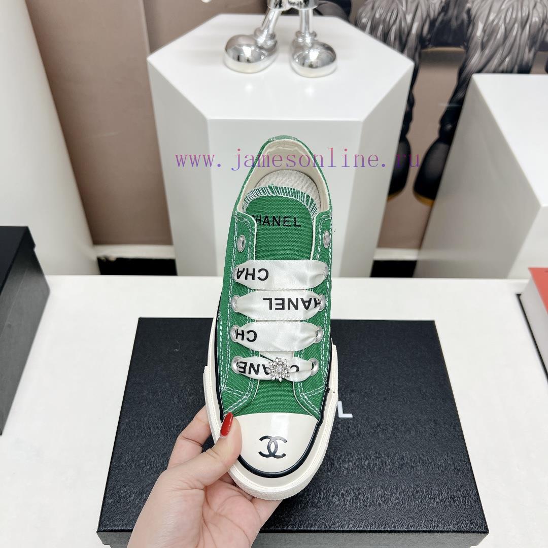 Top tierChanel C Home 2023 vs Spring/Summer Hot Canvas Leisure SeriesThick soled letter canv2lqgq9j2 - Image 7