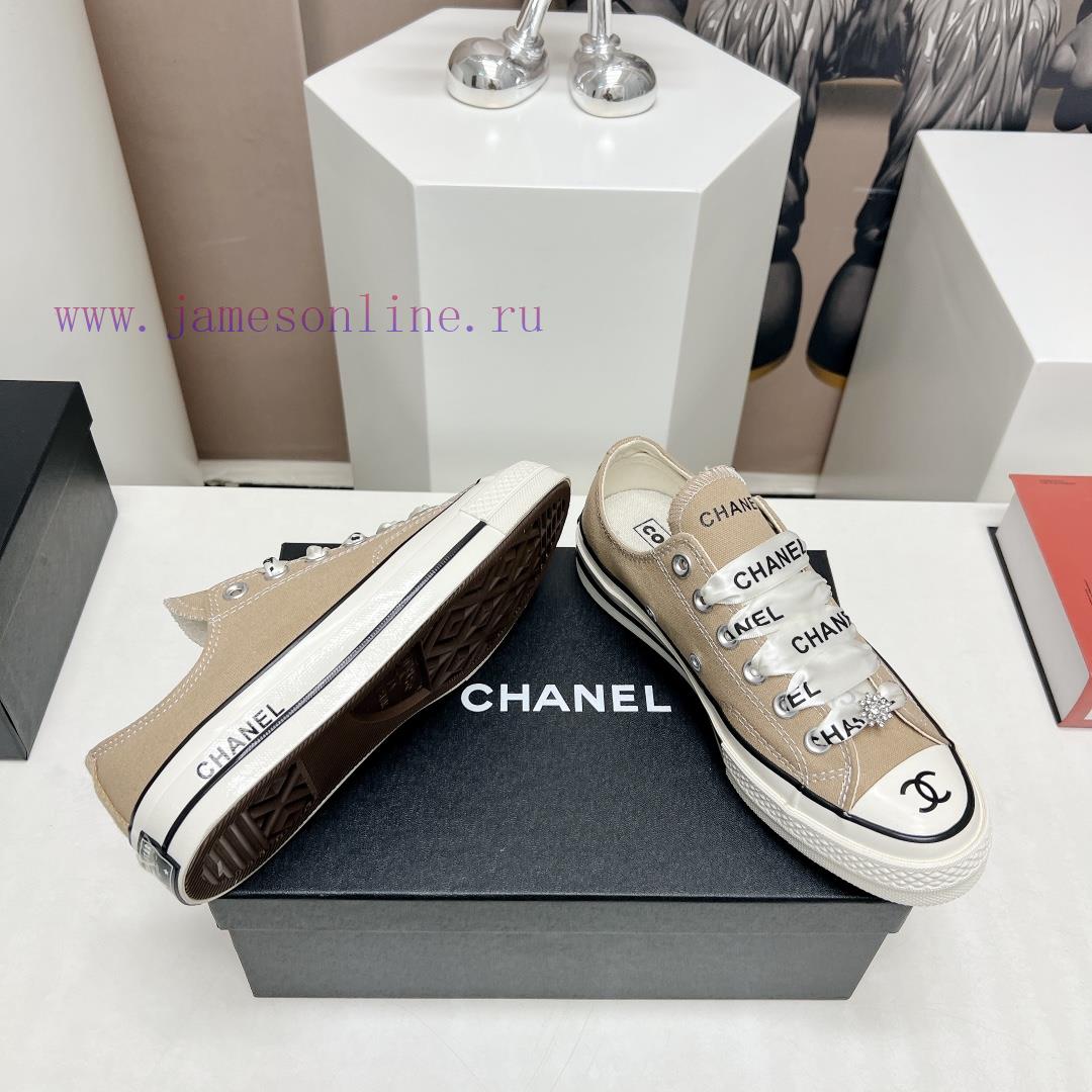 Top tierChanel C Home 2023 vs Spring/Summer Hot Canvas Leisure SeriesThick soled letter canvscu799av - Image 10