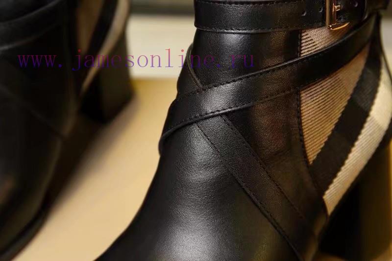Burberry BURBERRY equestrian inspiration and ankle boots, selected smooth leather material, q879p7dr - Image 4