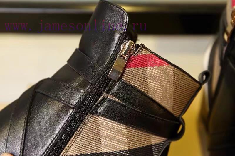 Burberry BURBERRY equestrian inspiration and ankle boots, selected smooth leather material, q879p7dr - Image 5
