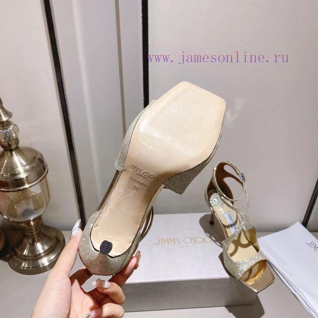 Jimmy Choo's custom-made high-heeled sandals in the Paris window showcase are of the highest1xskm8zb - Image 10