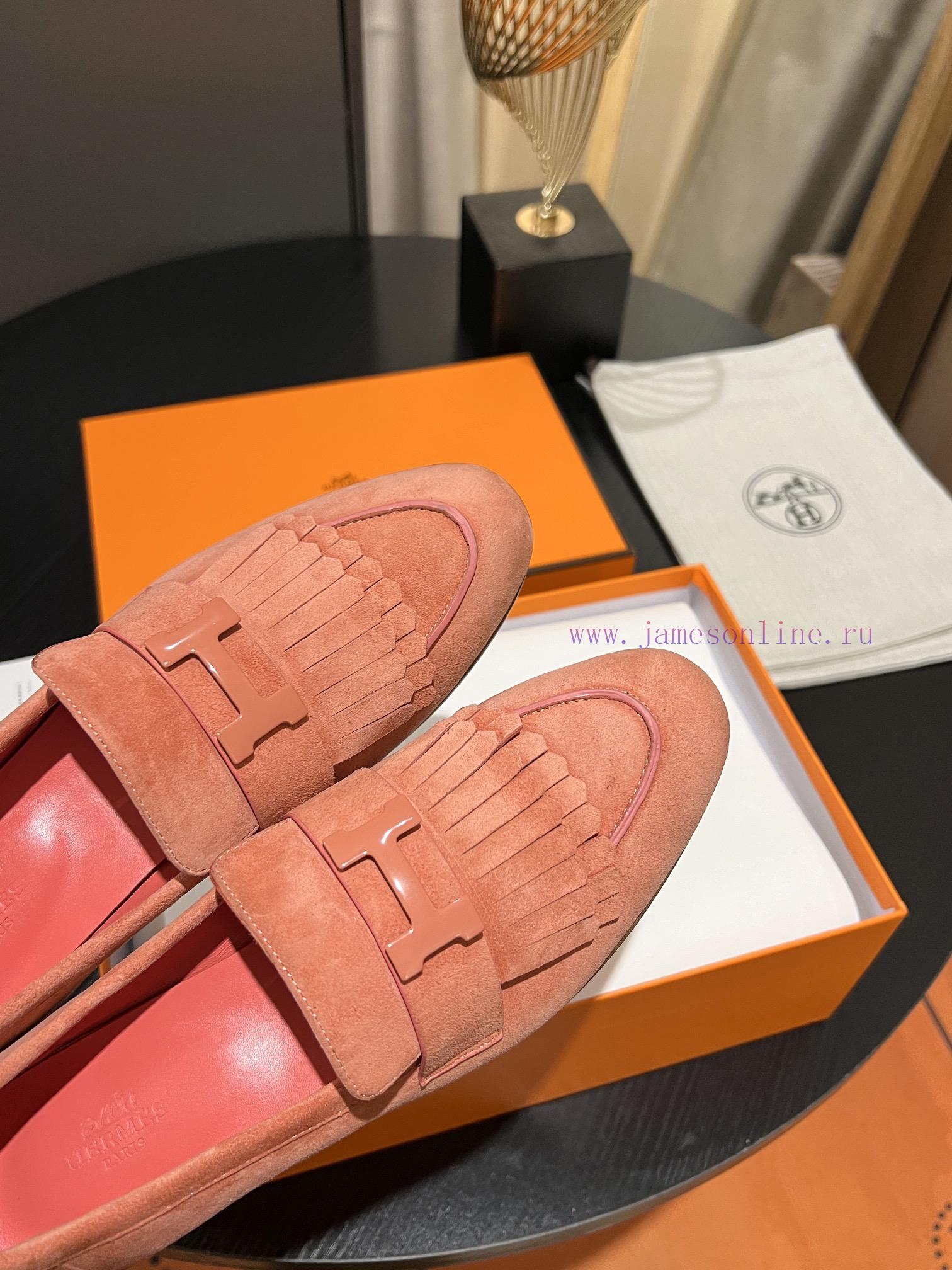 HERMES - Hermes Classic H-Button Single Shoes - Le Fu Shoes Collection Edition 11 Reproductiqdg6ya9y - Image 8
