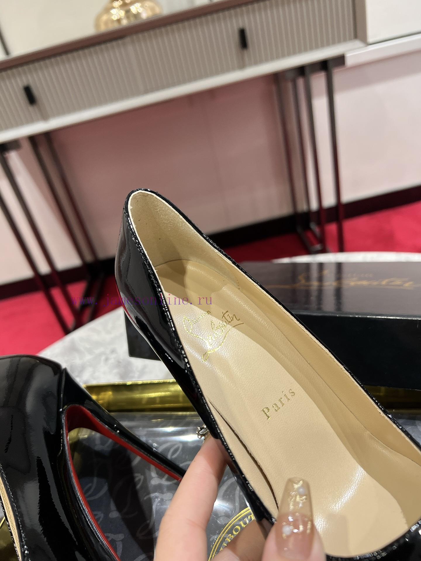 Classic patent leather single shoe style ︎ ️Classic KATE series 10cm high heels, glossy patesa4mcqtd - Image 7