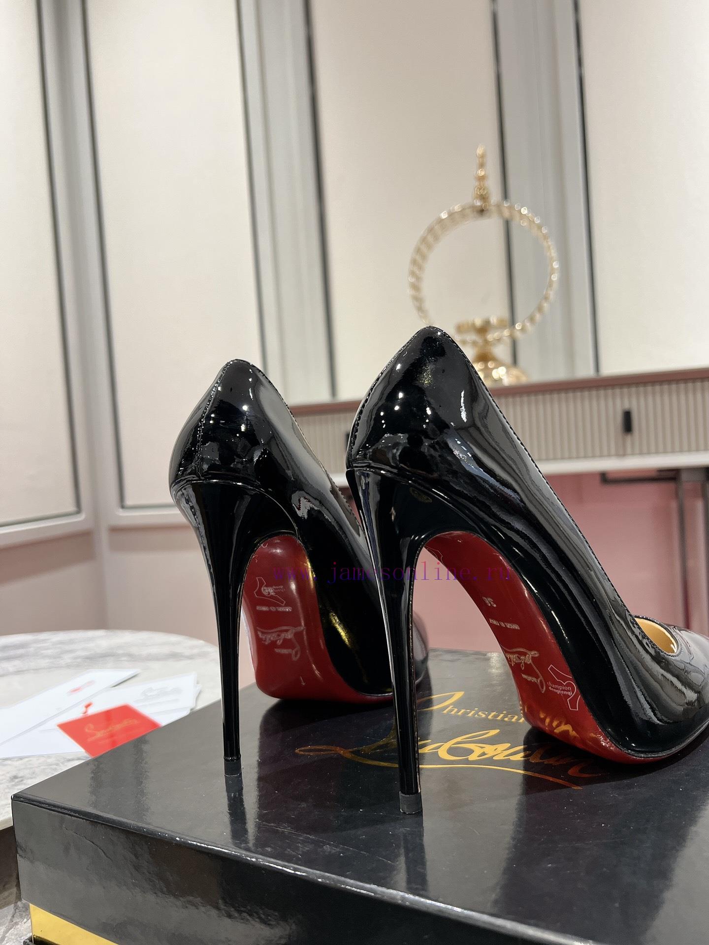 Classic patent leather single shoe style ︎ ️Classic KATE series 10cm high heels, glossy patesa4mcqtd - Image 10