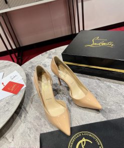 Classic Side Empty Single Shoes ∙ ꫛꫀ w ︎ ️Classic KATE series 10cm high heels, glossy patent2jde24j1