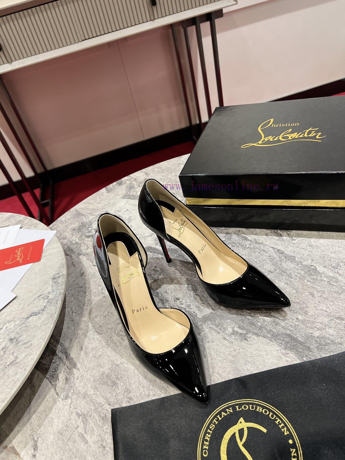 Classic Side Empty Single Shoes ∙ ꫛꫀ w ︎ ️Classic KATE series 10cm high heels, glossy patent4sbnm2w3