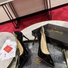 Classic Wave Shoes ∙ ꫛꫀ w ︎ ️Classic KATE series 10cm high heels, glossy patent leather brin323s8t03