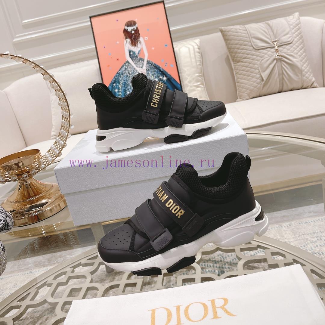 Dior Classic Series Leather Velcro Casual SneakersThis D-Wander sports shoe showcases a model4srdwc3 - Image 3