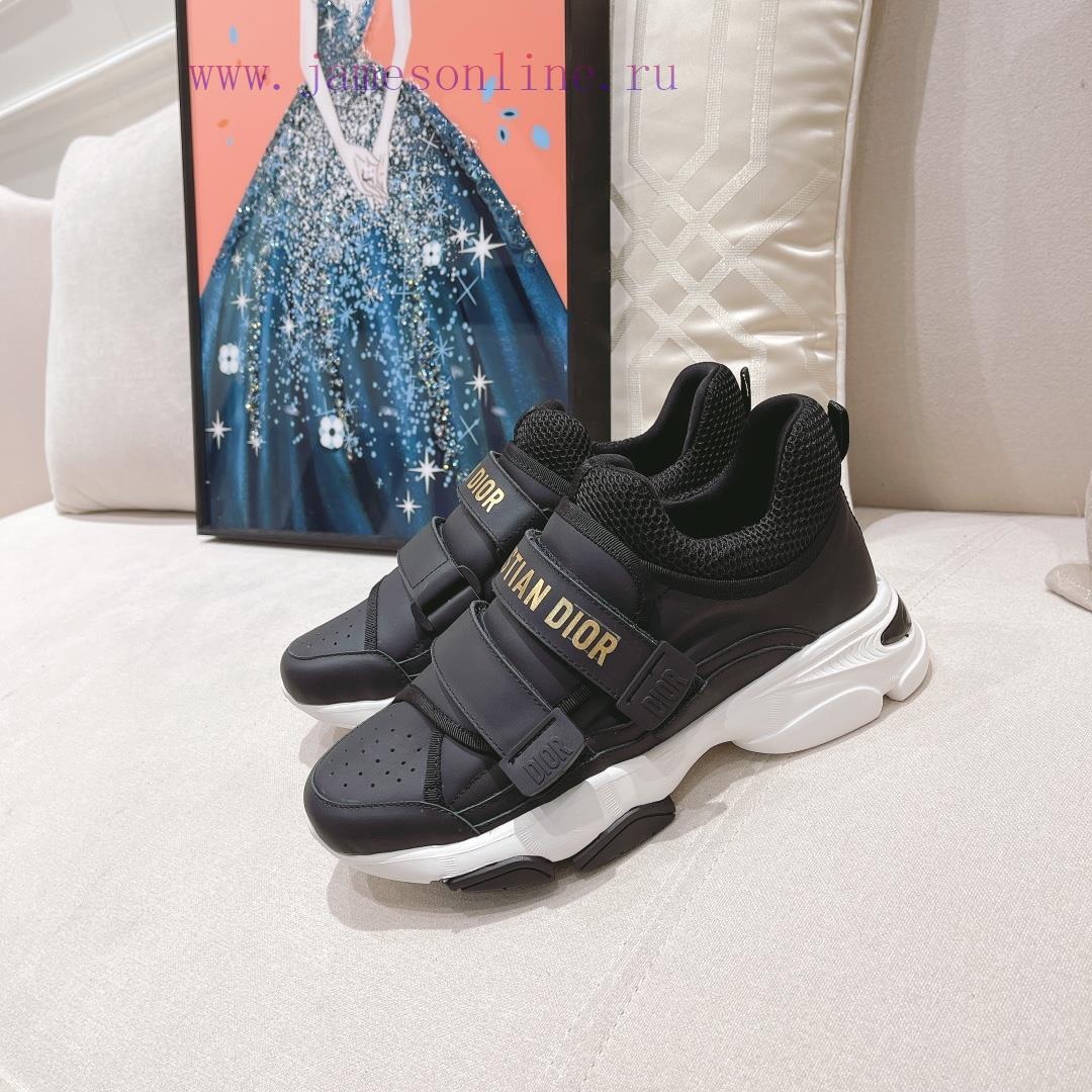 Dior Classic Series Leather Velcro Casual SneakersThis D-Wander sports shoe showcases a model4srdwc3 - Image 5