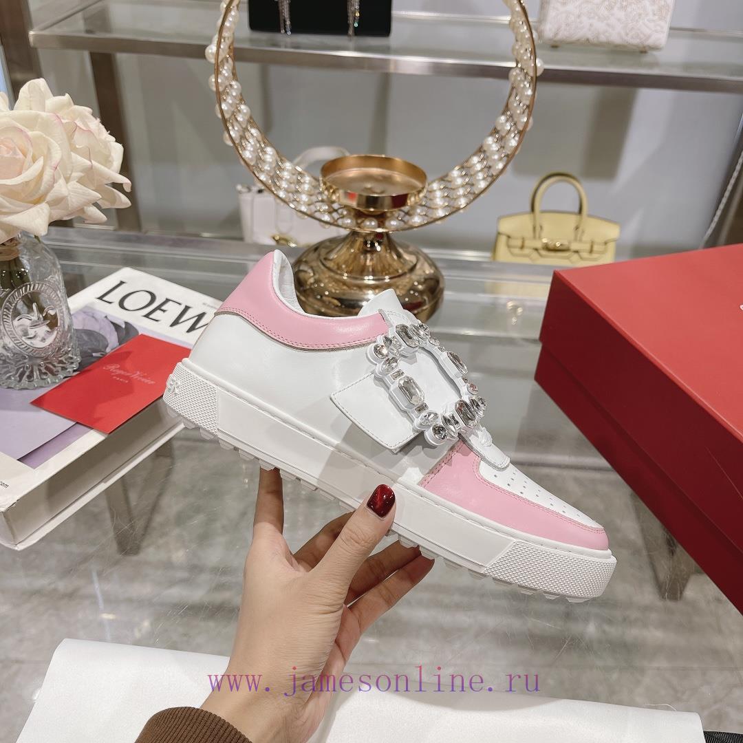 24 new styles of Zhou Dongyu~Tang Yan~Linda's dream shoes RV square button white shoes lightjpeavimf - Image 5